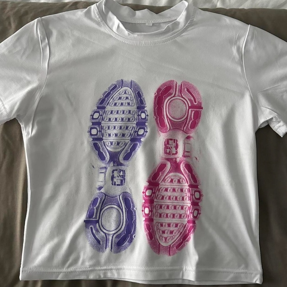 Sneaker Print Baby Tee